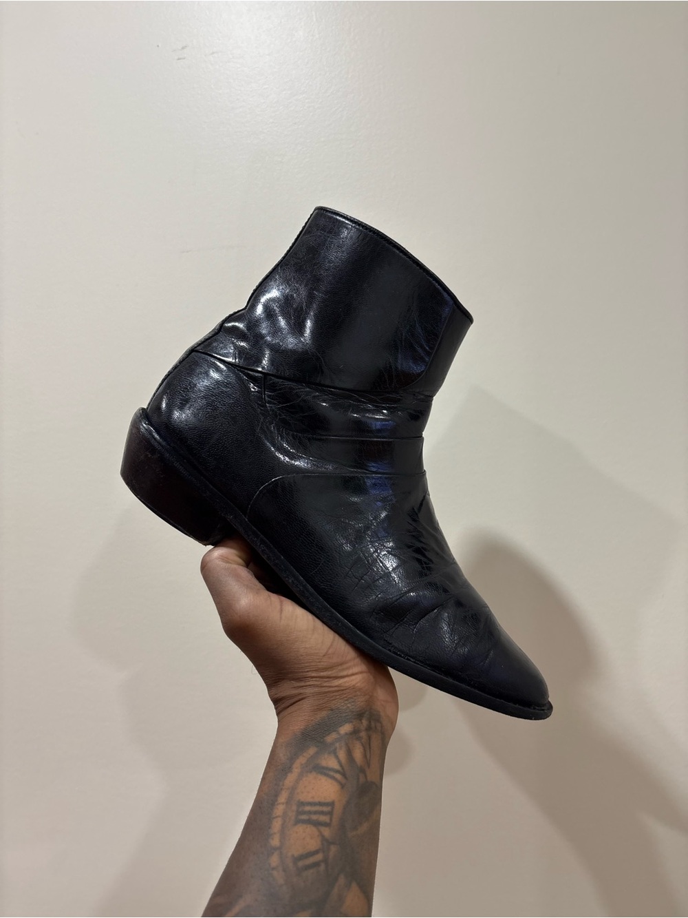 Vintage Leather Chelsea Ankle Boots